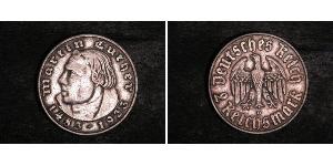 2 Reichsmark Третій рейх (1933-1945) Срібло Мартін Лютер
