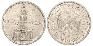2 Reichsmark 納粹德國 (1933 - 1945) 銀 