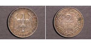 2 Reichsmark 魏瑪共和國 (1919 - 1933) 銀 