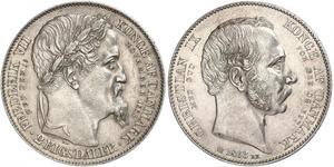 2 Rigisdaler Danimarca Argento 