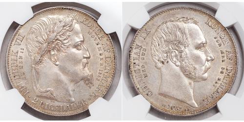 2 Rigisdaler Denmark Silver 