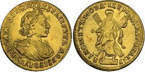2 Rublo Impero russo (1720-1917) Oro Pietro I di Russia(1672-1725)