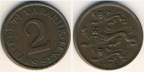 2 Sent Estonia (1991 - ) Bronzo 