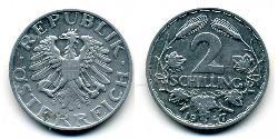 2 Shilling Allied-occupied Austria (1945-1955) Aluminium 