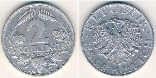2 Shilling Geschichte Österreichs (1918-1934) Aluminium 