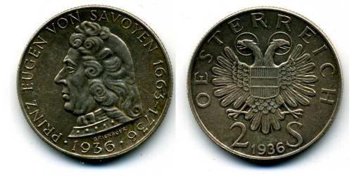 2 Shilling Federal State of Austria (1934-1938) Argent 