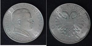 2 Shilling Federal State of Austria (1934-1938) Argento 