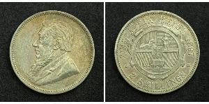 2 Shilling Sudafrica (1910 - ) Argento Paul Kruger (1825 - 1904)