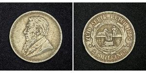 2 Shilling Sudafrica (1910 - ) Argento Paul Kruger (1825 - 1904)