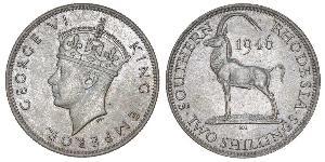 2 Shilling Southern Rhodesia (1923-1980) Copper/Nickel George VI (1895-1952)