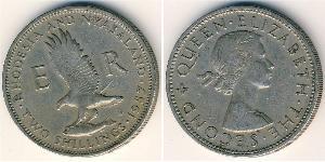 2 Shilling Southern Rhodesia (1923-1980) Copper/Nickel Elizabeth II (1926-2022)