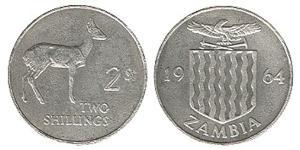 2 Shilling Zambia (1964 - ) Copper/Nickel 