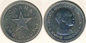 2 Shilling Ghana (1957 - ) Cuivre/Nickel 