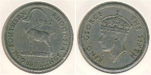 2 Shilling Southern Rhodesia (1923-1980) Kupfer/Nickel Georg VI (1895-1952)