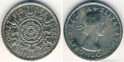 2 Shilling Vereinigtes Königreich (1922-) Kupfer/Nickel Elizabeth II (1926-2022)