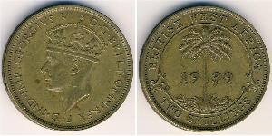 2 Shilling Britisch-Westafrika (1780 - 1960) Nickel 