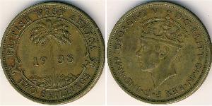 2 Shilling Britisch-Westafrika (1780 - 1960) Nickel 