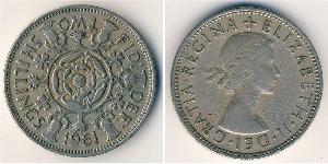 2 Shilling Reino Unido (1922-) Níquel/Cobre Isabel II (1926-2022)