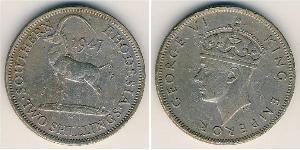 2 Shilling Southern Rhodesia (1923-1980) Níquel/Cobre Jorge VI (1895-1952)