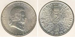 2 Shilling Primera República de Austria (1918-1934) Plata 