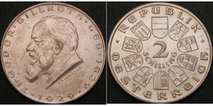 2 Shilling Primera República de Austria (1918-1934) Plata 