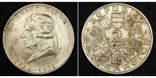 2 Shilling Primera República de Austria (1918-1934) Plata 