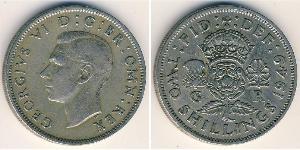 2 Shilling Reino Unido Plata Jorge VI (1895-1952)