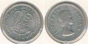 2 Shilling Sudáfrica (1910 - ) Plata 