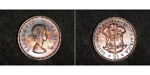 2 Shilling Sudáfrica (1910 - ) Plata 