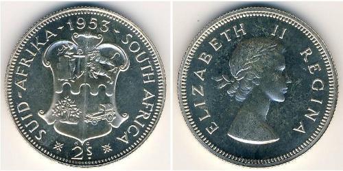 2 Shilling Sudáfrica (1910 - ) Plata 