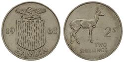 2 Shilling Zambia (1964 - ) Rame/Nichel 