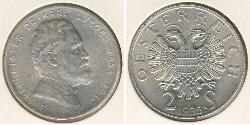 2 Shilling Federal State of Austria (1934-1938) Silber 