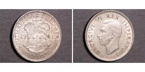 2 Shilling Südafrika (1910 - ) Silber Georg VI (1895-1952)