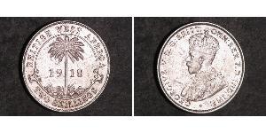 2 Shilling British West Africa (1780 - 1960) Silver George V of the United Kingdom (1865-1936)