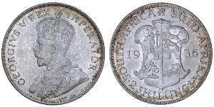 2 Shilling South Africa (1910 - ) Silver George V of the United Kingdom (1865-1936)