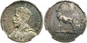 2 Shilling Southern Rhodesia (1923-1980) Silver George V of the United Kingdom (1865-1936)