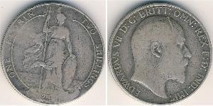 2 Shilling United Kingdom of Great Britain and Ireland (1801-1922) Silver Edward VII (1841-1910)