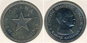 2 Shilling Ghana (1957 - ) 镍 