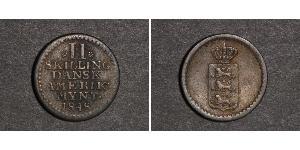 2 Skilling Danimarca Argento Federico VI di Danimarca (1768 -1839)