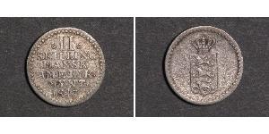 2 Skilling Danimarca Argento Federico VI di Danimarca (1768 -1839)