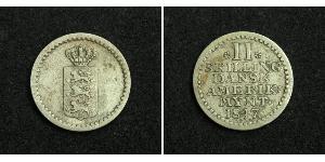 2 Skilling Danimarca Argento Federico VI di Danimarca (1768 -1839)