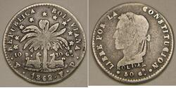 2 Sol Bolivie Argent 