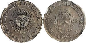 2 Sol Vereinigte Provinzen des Río de la Plata (1810 -1831) Silber 