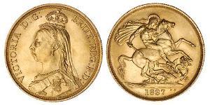 2 Sovereign Vereinigtes Königreich von Großbritannien und Irland (1801-1922) Gold Victoria (1819 - 1901)