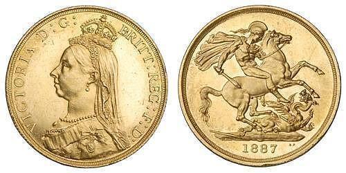 2 Sovereign Vereinigtes Königreich von Großbritannien und Irland (1801-1922) Gold Victoria (1819 - 1901)