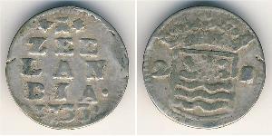 2 Stiver Repubblica delle Sette Province Unite (1581 - 1795) Argento 