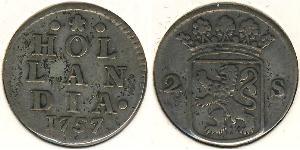 2 Stiver 荷蘭共和國 (1581 - 1795) 銀 