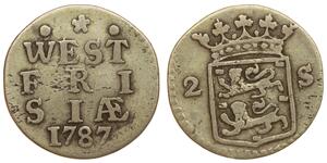2 Stuiver Pays-Bas Argent 