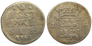 2 Stuiver Pays-Bas Argent 