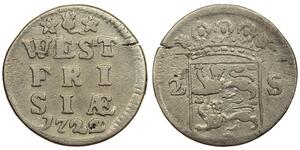 2 Stuiver Pays-Bas Argent 